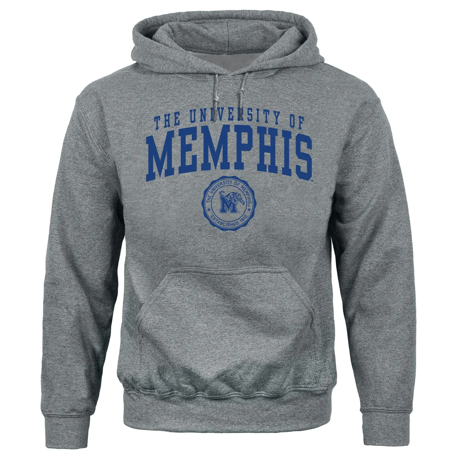 The University of Memphis Heritage Hooded Sweatshirt (Charcoal Grey) sold by Barnesmith