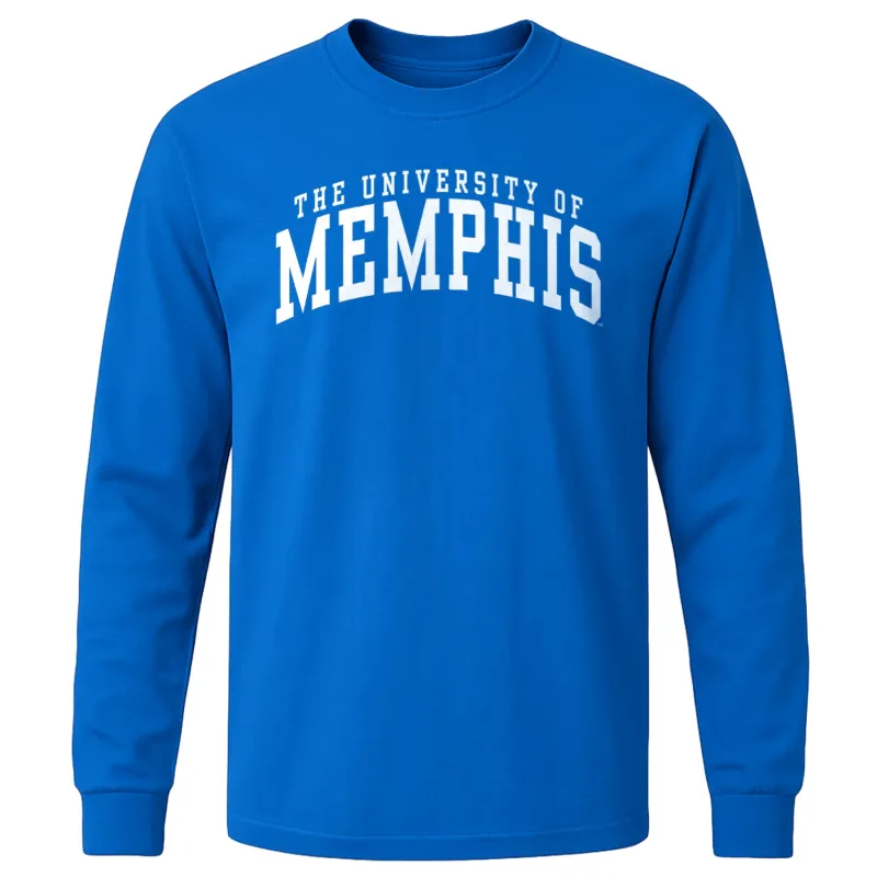 The University of Memphis Classic Long Sleeve T-Shirt (Royal Blue) sold by Barnesmith