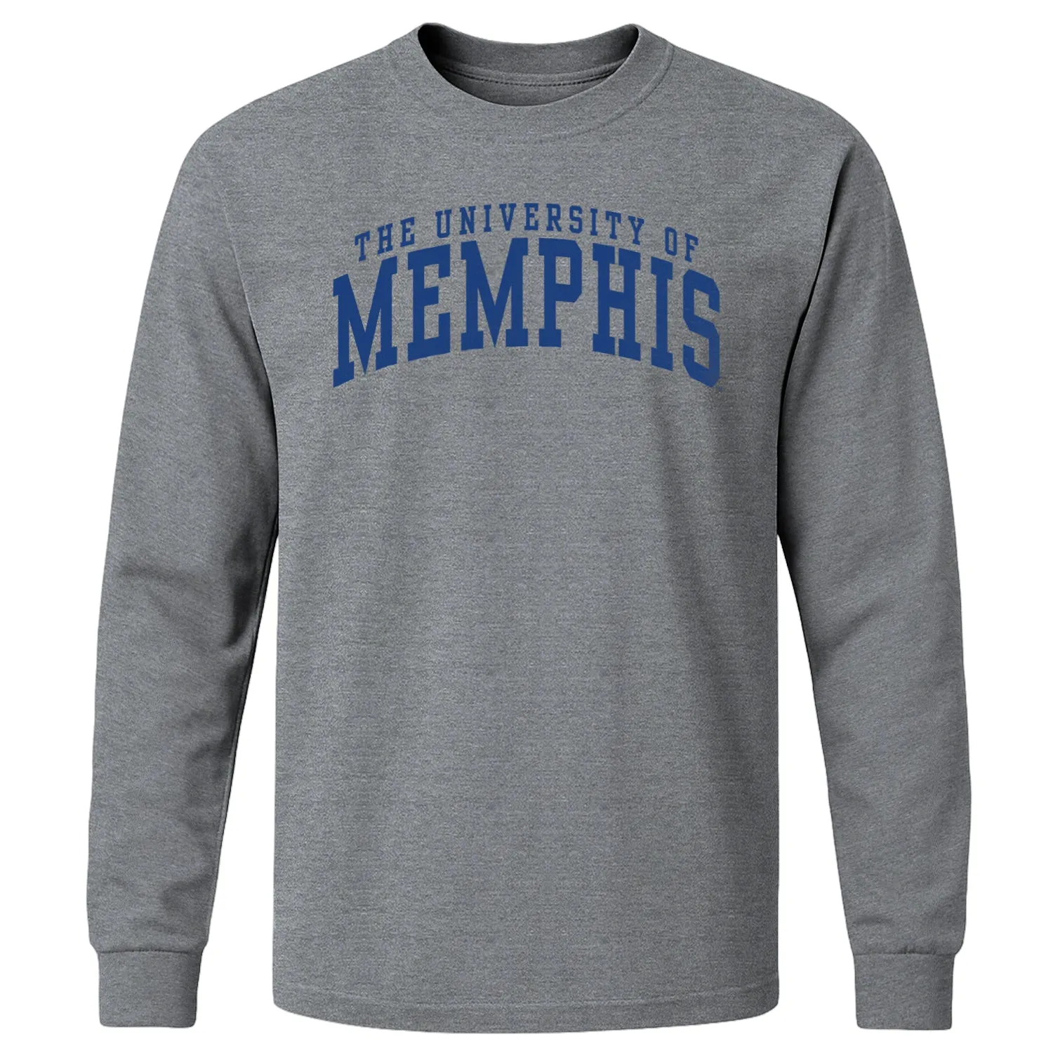 The University of Memphis Classic Long Sleeve T-Shirt (Charcoal Grey) sold by Barnesmith