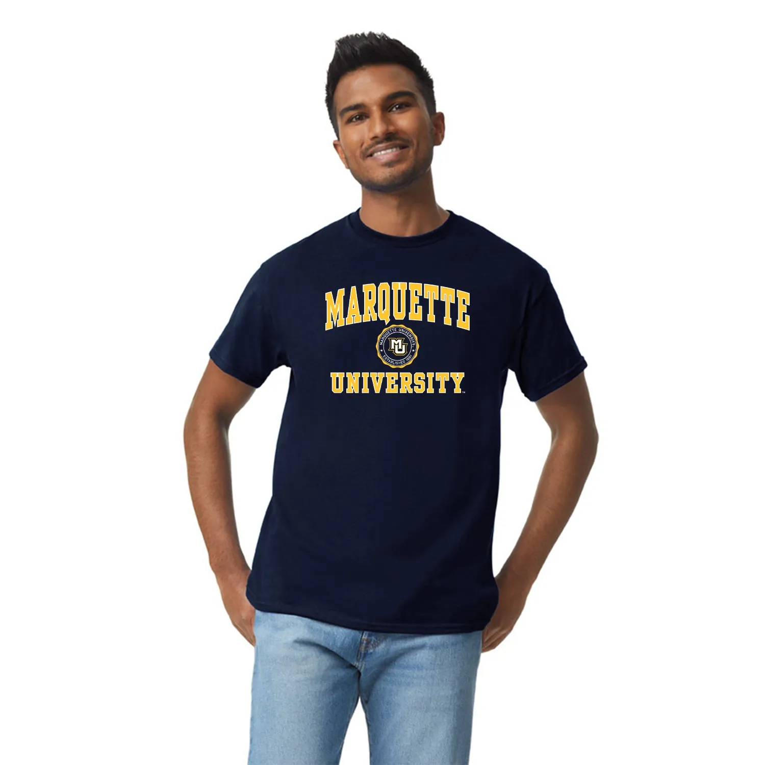 Marquette University Heritage T-Shirt (Navy) sold by Barnesmith product image thumbnail 2
