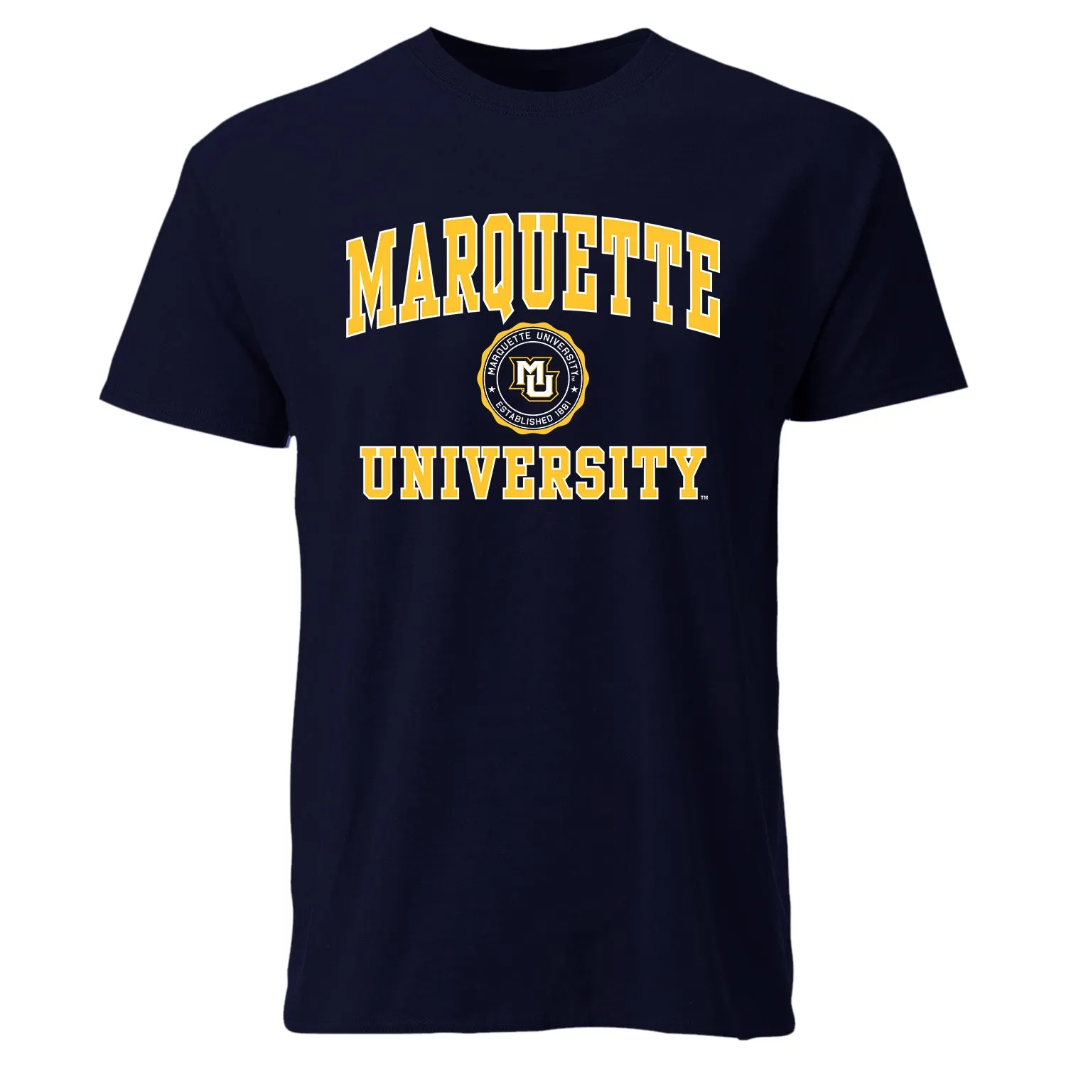 Marquette University Heritage T-Shirt (Navy) sold by Barnesmith