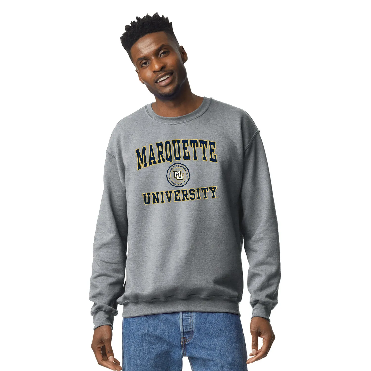 Marquette University Heritage Sweatshirt (Charcoal Grey) sold by Barnesmith product image thumbnail 2