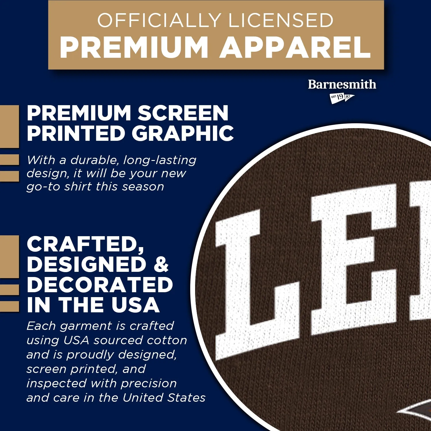 Lehigh University Heritage T-Shirt (Brown) sold by Barnesmith product image thumbnail 4