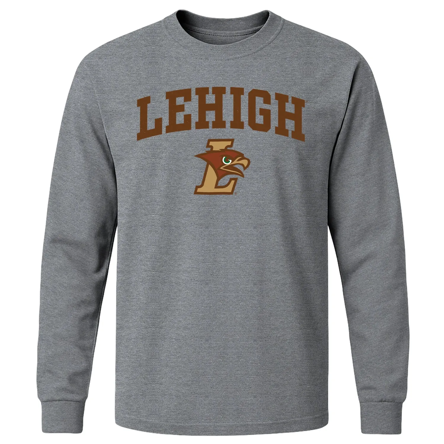 Lehigh University Heritage Long Sleeve T-Shirt (Charcoal Grey) sold by Barnesmith
