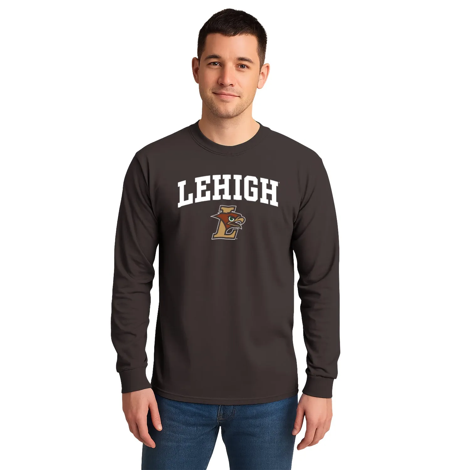 Lehigh University Heritage Long Sleeve T-Shirt (Brown) sold by Barnesmith product image thumbnail 2