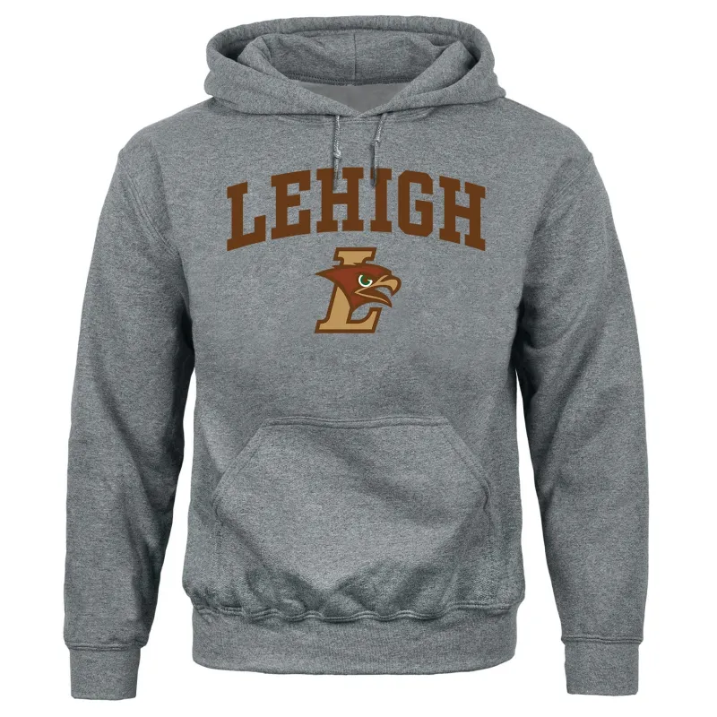 Lehigh University Heritage Hooded Sweatshirt (Charcoal Grey) sold by Barnesmith