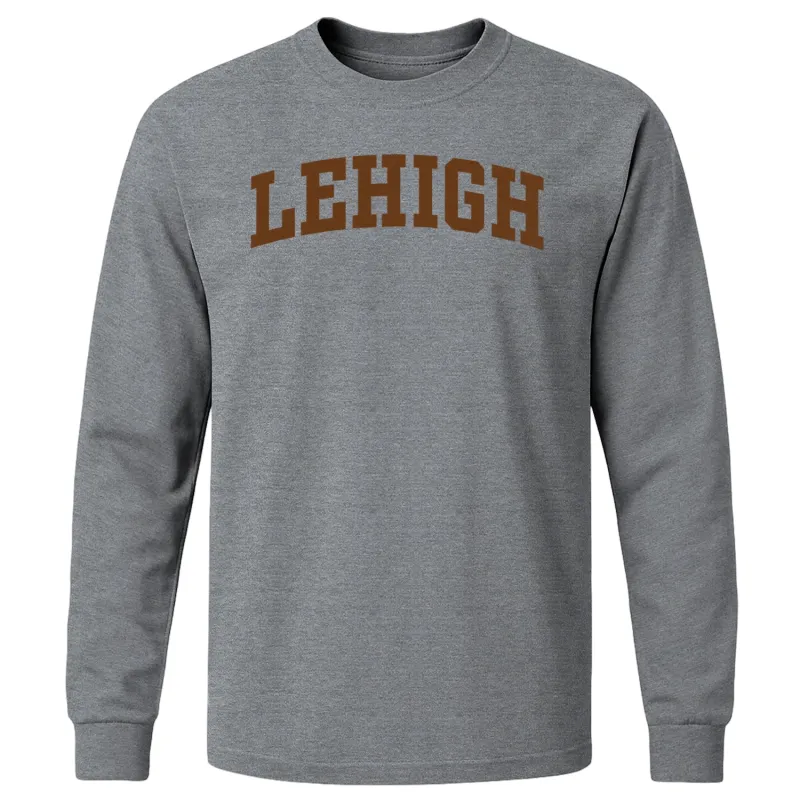 Lehigh University Classic Long Sleeve T-Shirt (Charcoal Grey) sold by Barnesmith