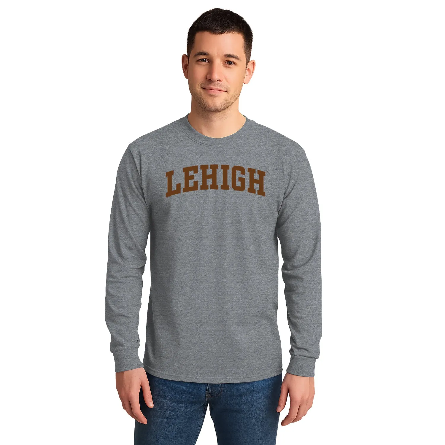 Lehigh University Classic Long Sleeve T-Shirt (Charcoal Grey) sold by Barnesmith product image thumbnail 2