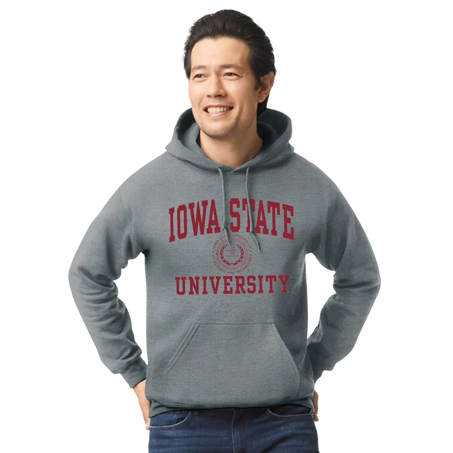 Iowa State University Heritage Hooded Sweatshirt (Charcoal Grey) sold by Barnesmith product image thumbnail 2