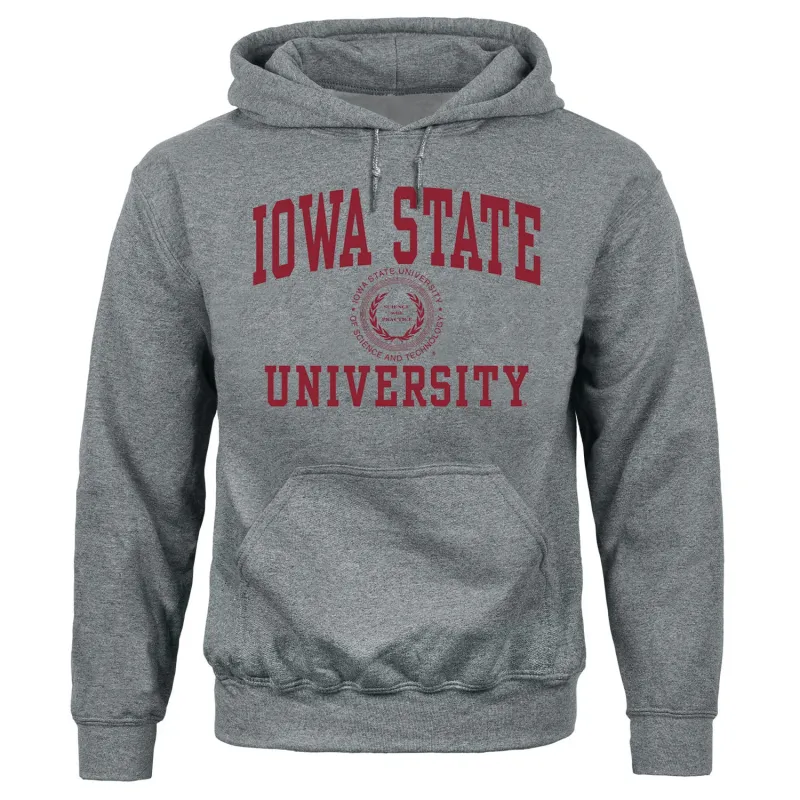 Iowa State University Heritage Hooded Sweatshirt (Charcoal Grey) sold by Barnesmith