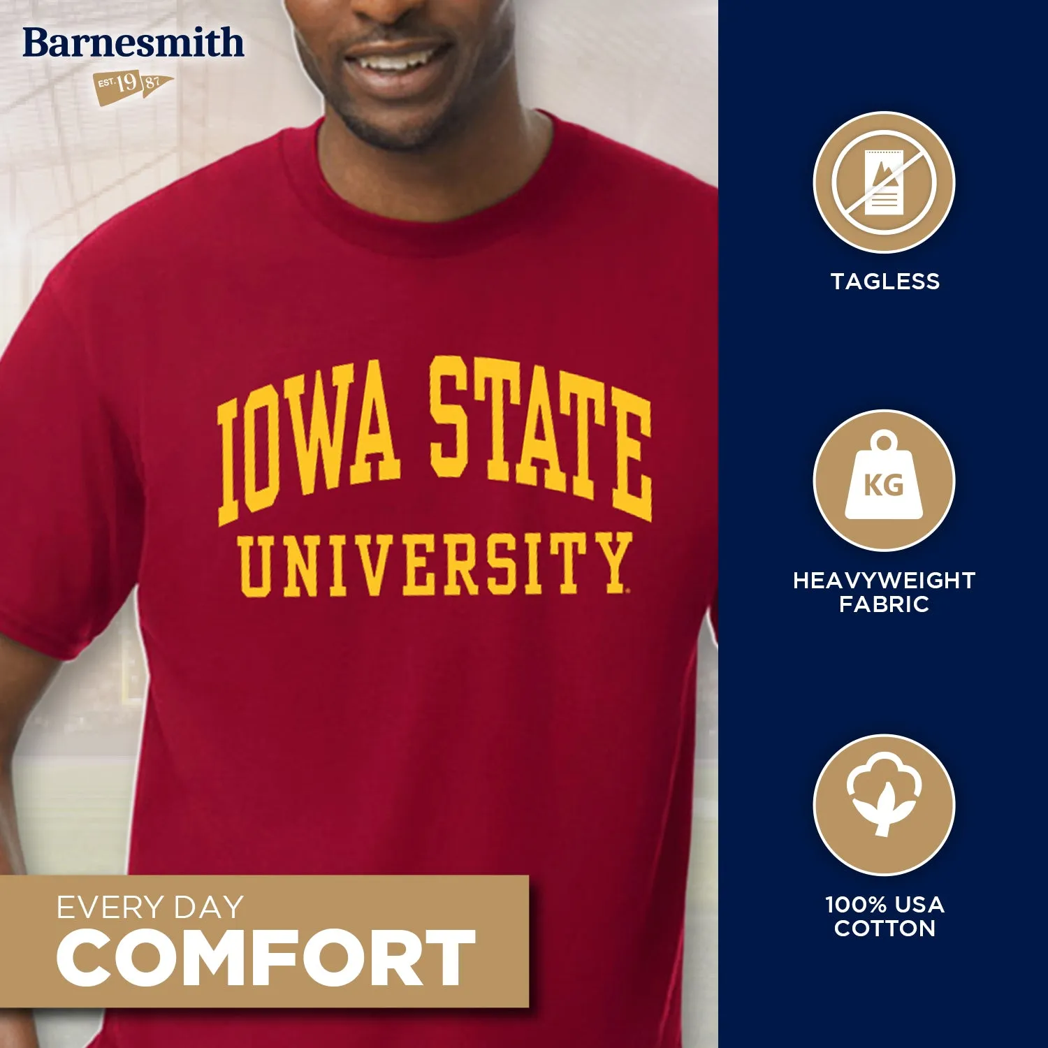 Iowa State University Classic T-Shirt (Cardinal) sold by Barnesmith product image thumbnail 3