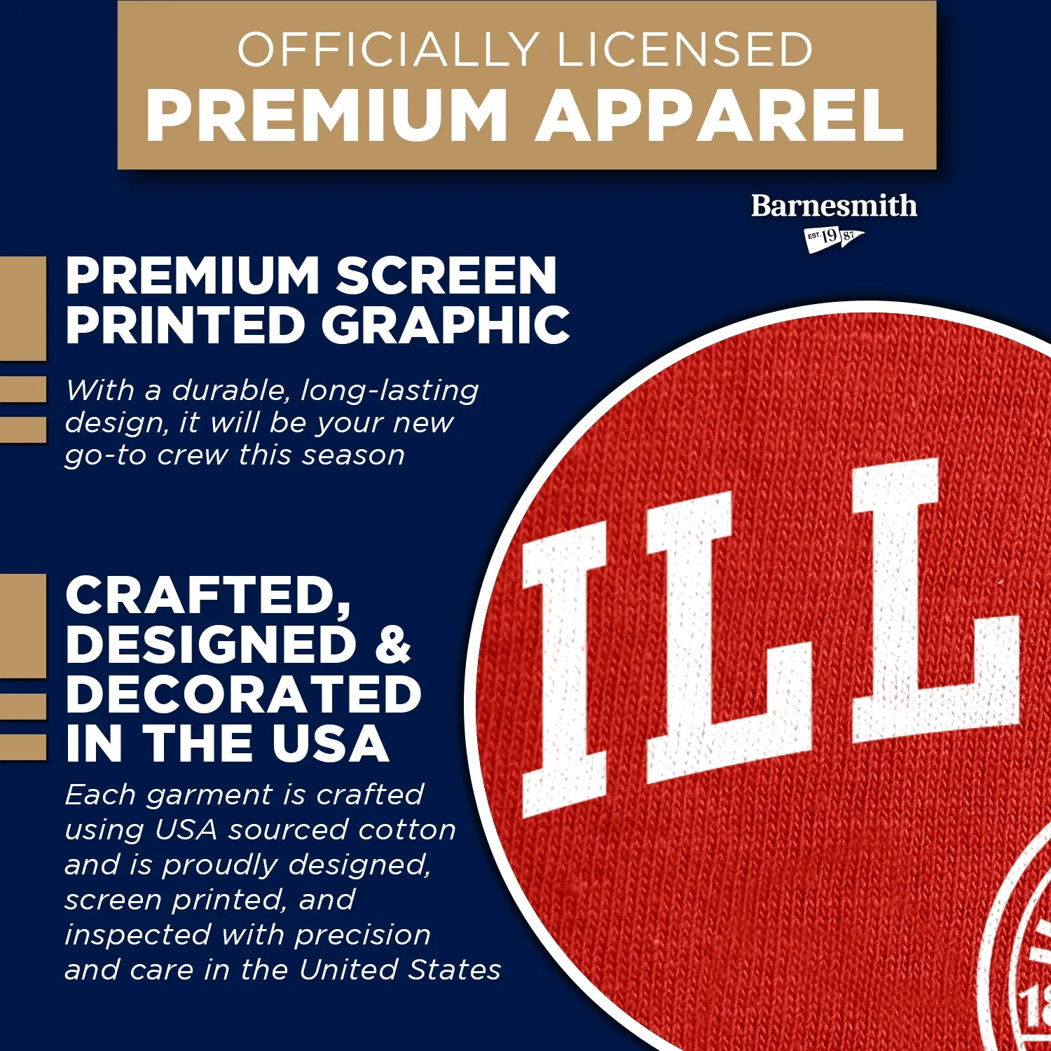 Illinois State University Heritage Sweatshirt (Red) sold by Barnesmith product image thumbnail 4