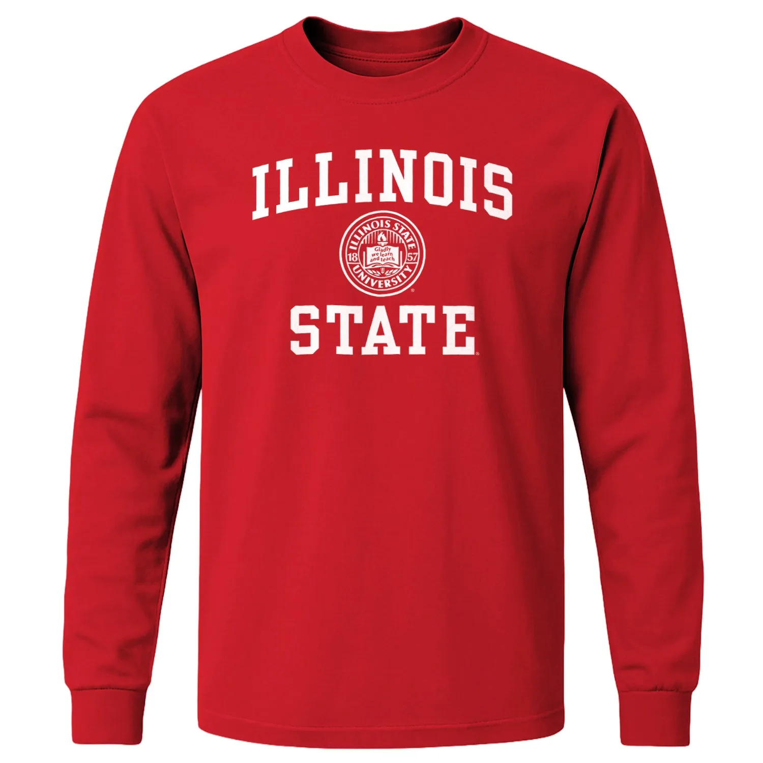 Illinois State University Heritage Long Sleeve T-Shirt (Red) sold by Barnesmith