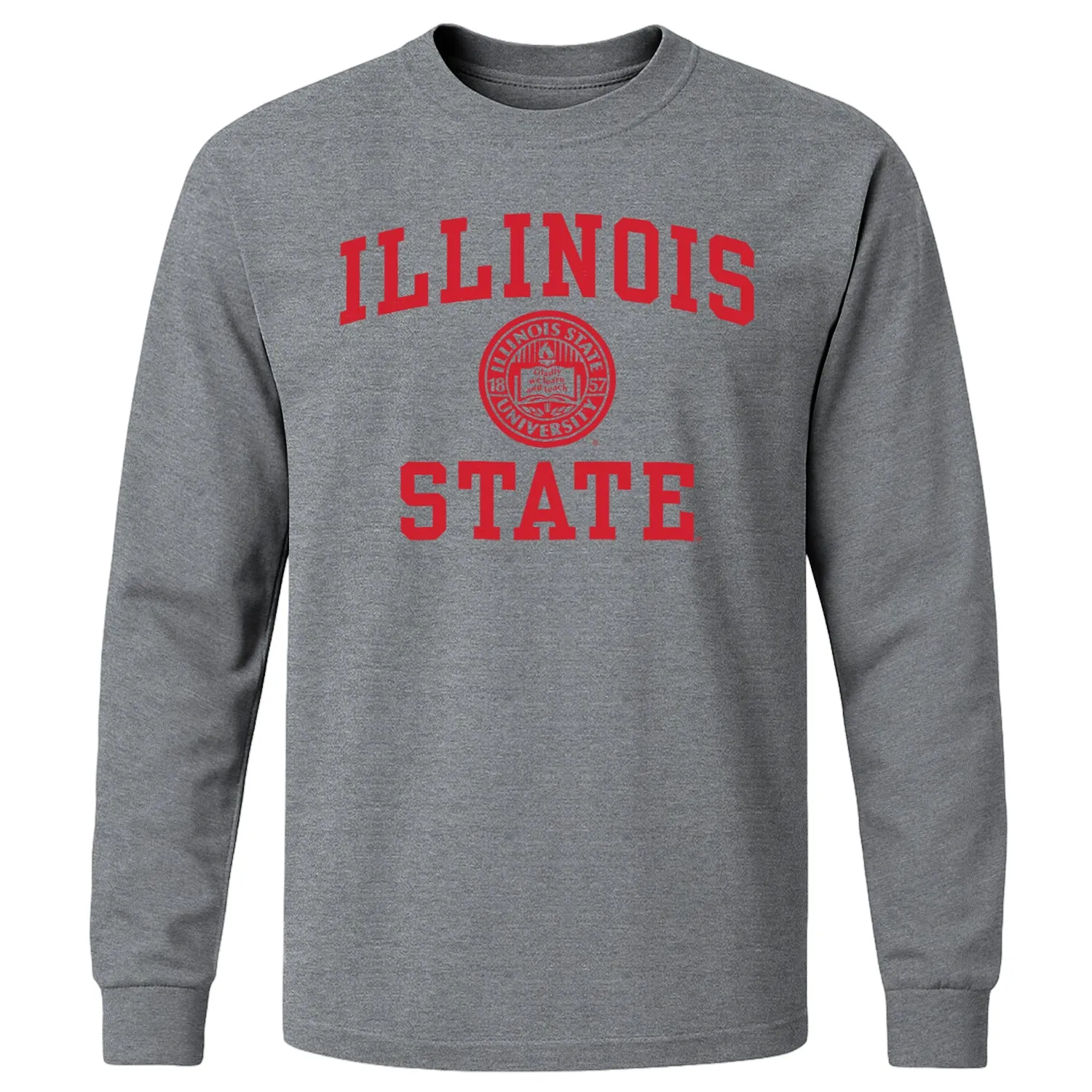 Illinois State University Heritage Long Sleeve T-Shirt (Charcoal Grey) sold by Barnesmith