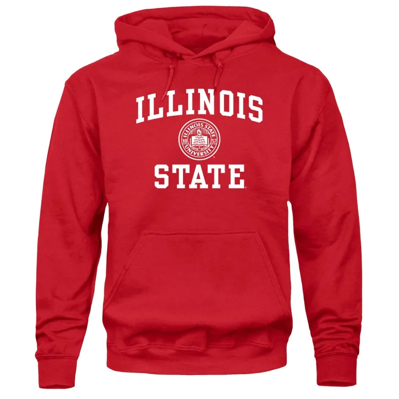 Illinois State University Heritage Hooded Sweatshirt (Red) sold by Barnesmith