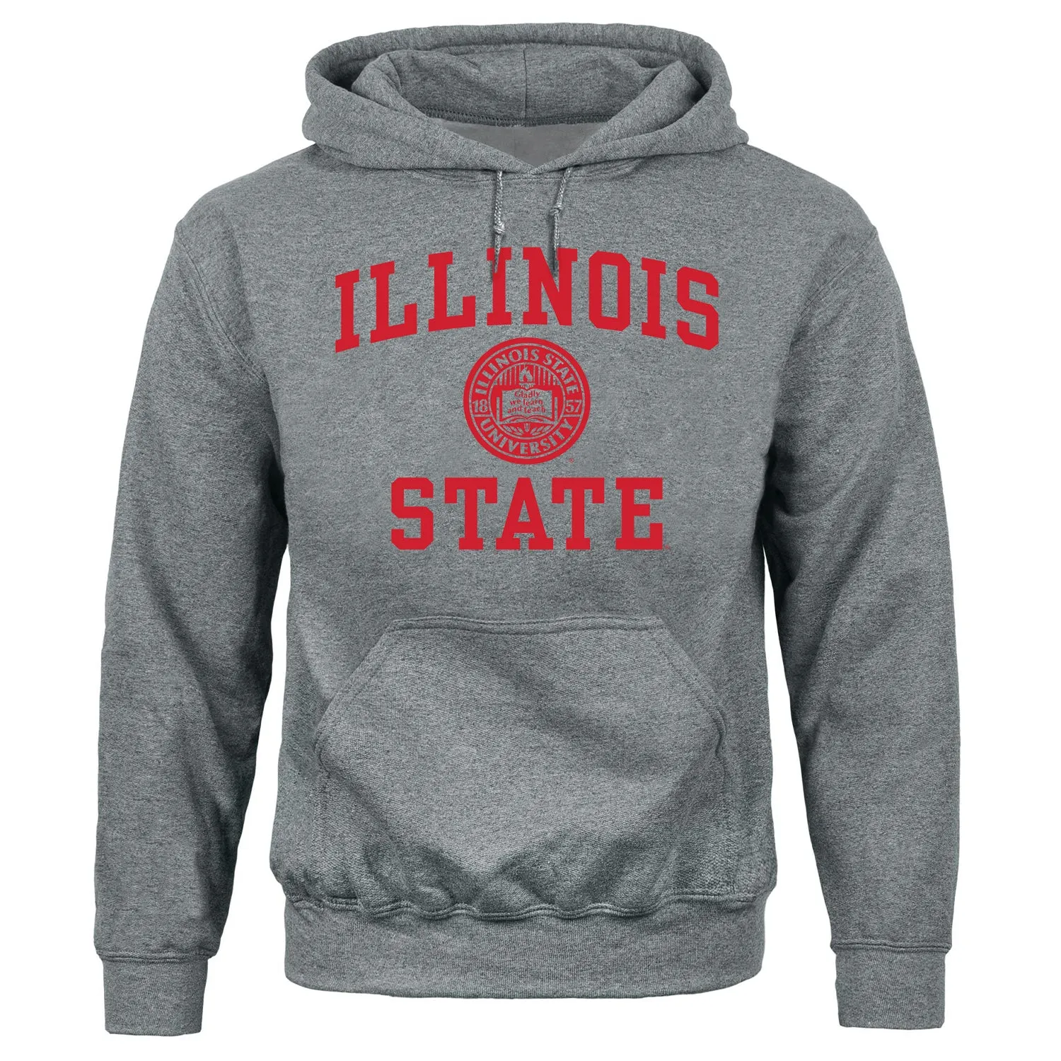 Illinois State University Heritage Hooded Sweatshirt (Charcoal Grey) sold by Barnesmith