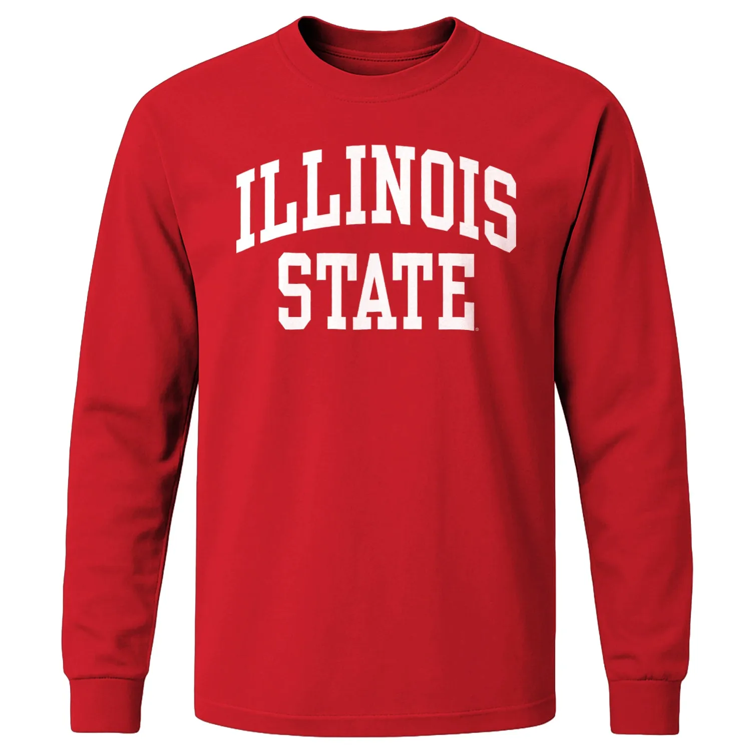 Illinois State University Classic Long Sleeve T-Shirt (Red) sold by Barnesmith