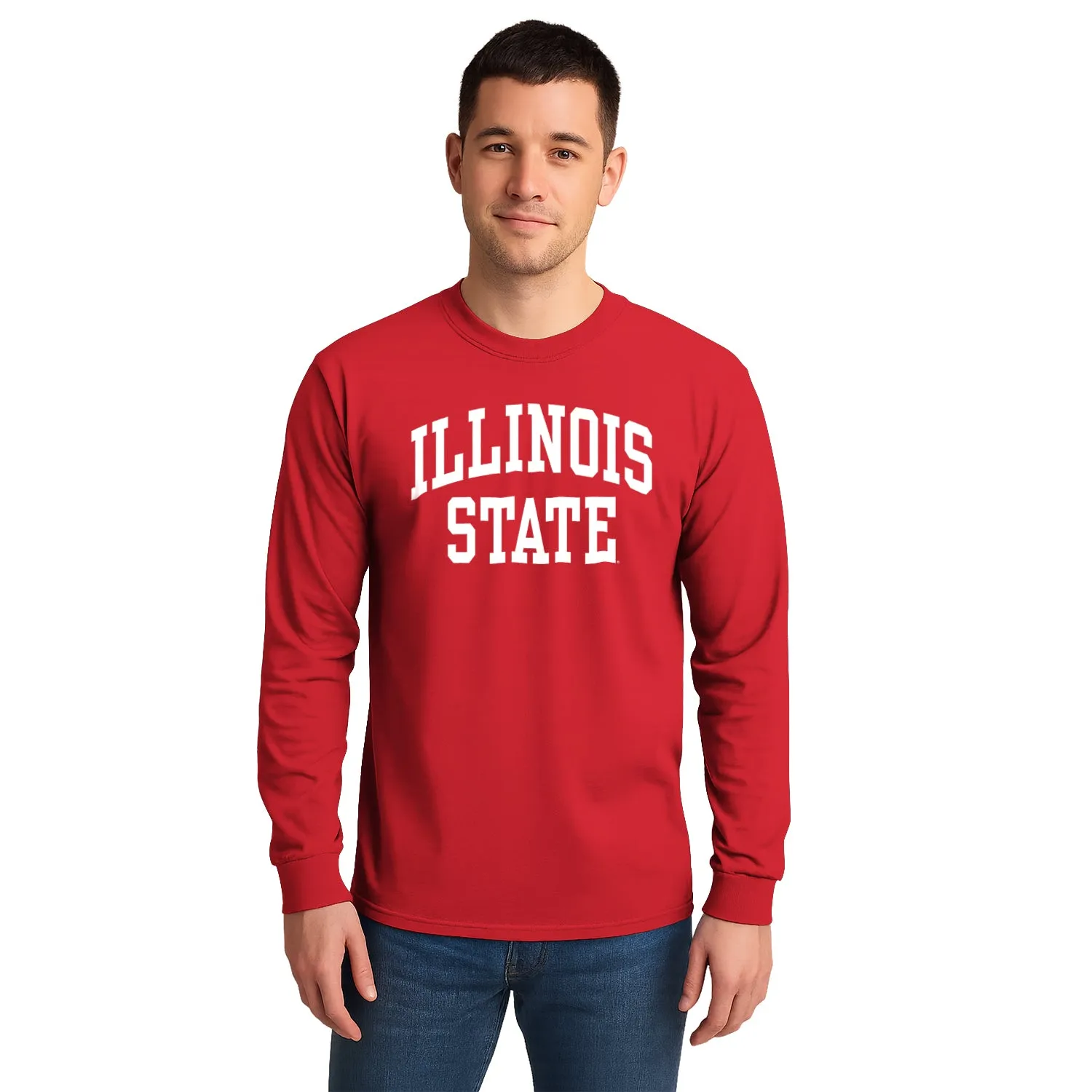 Illinois State University Classic Long Sleeve T-Shirt (Red) sold by Barnesmith product image thumbnail 2