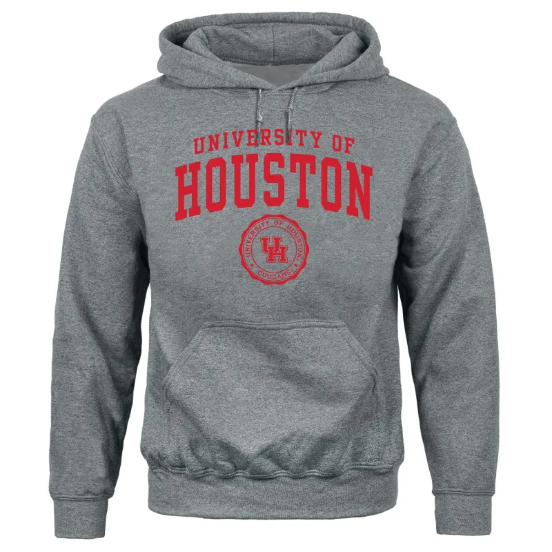 University of Houston Heritage Hooded Sweatshirt (Charcoal Grey) sold by Barnesmith