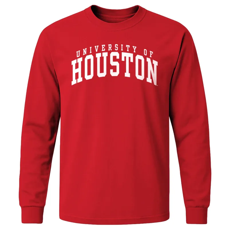 University of Houston Classic Long Sleeve T-Shirt (Red) sold by Barnesmith