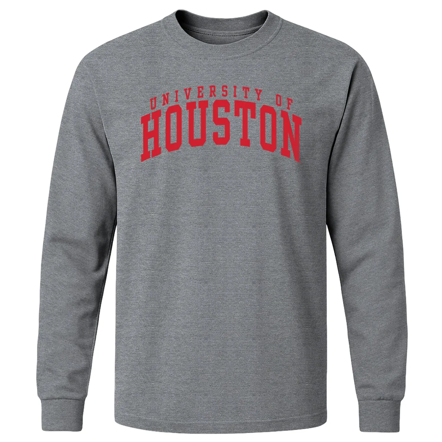 University of Houston Classic Long Sleeve T-Shirt (Charcoal Grey) sold by Barnesmith