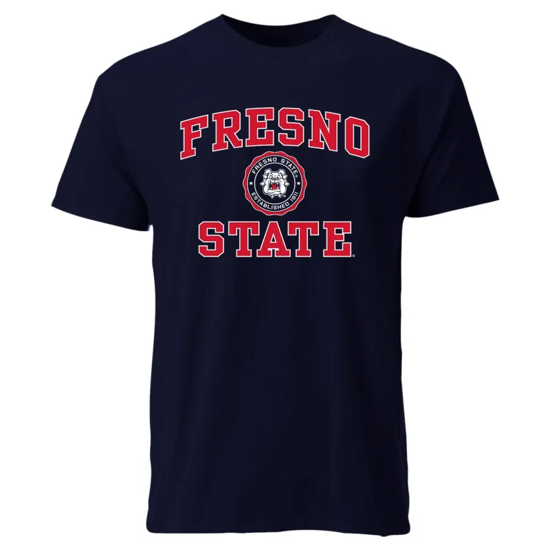 California State University Fresno Heritage T-Shirt (Navy) sold by Barnesmith
