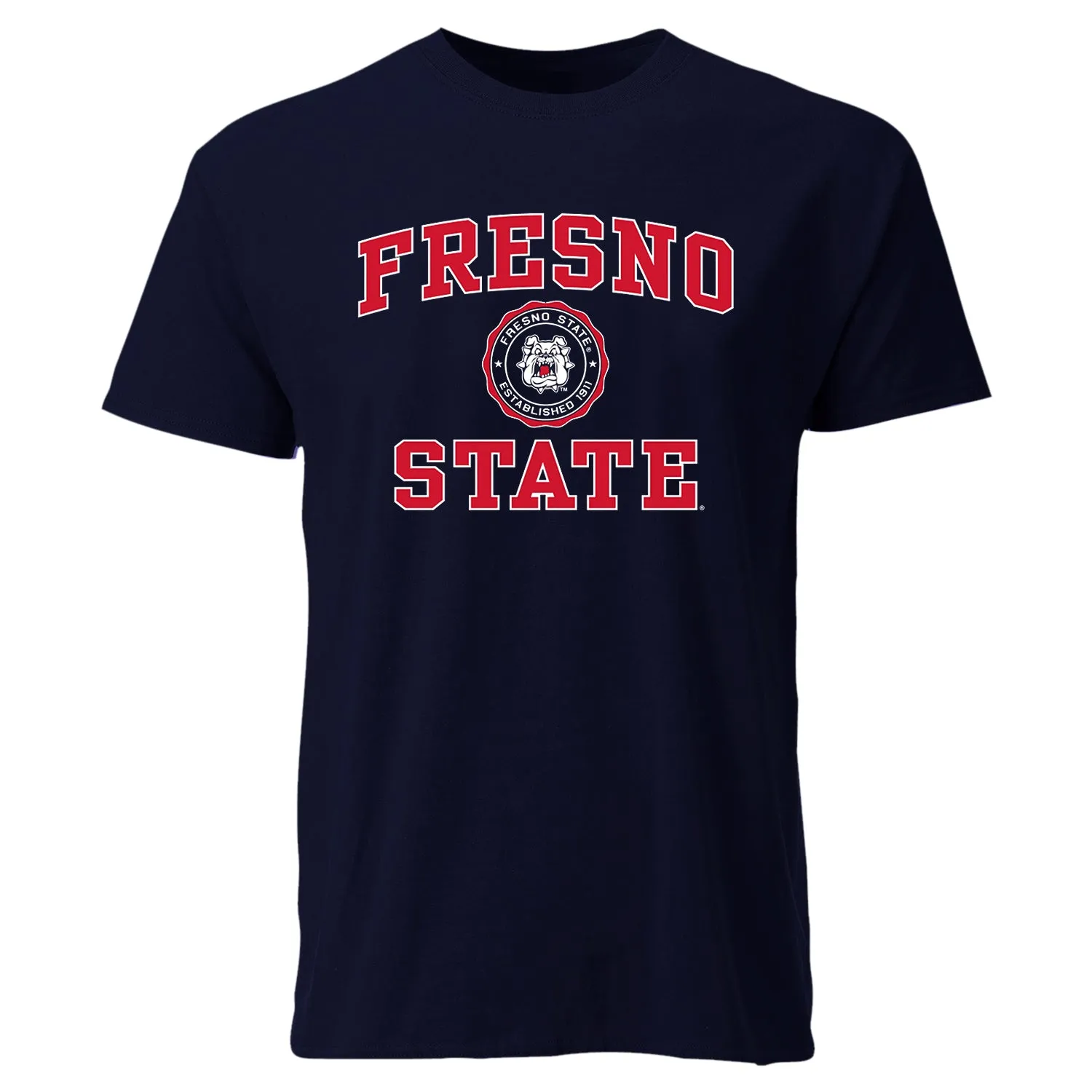 California State University Fresno Heritage T-Shirt (Navy) sold by Barnesmith