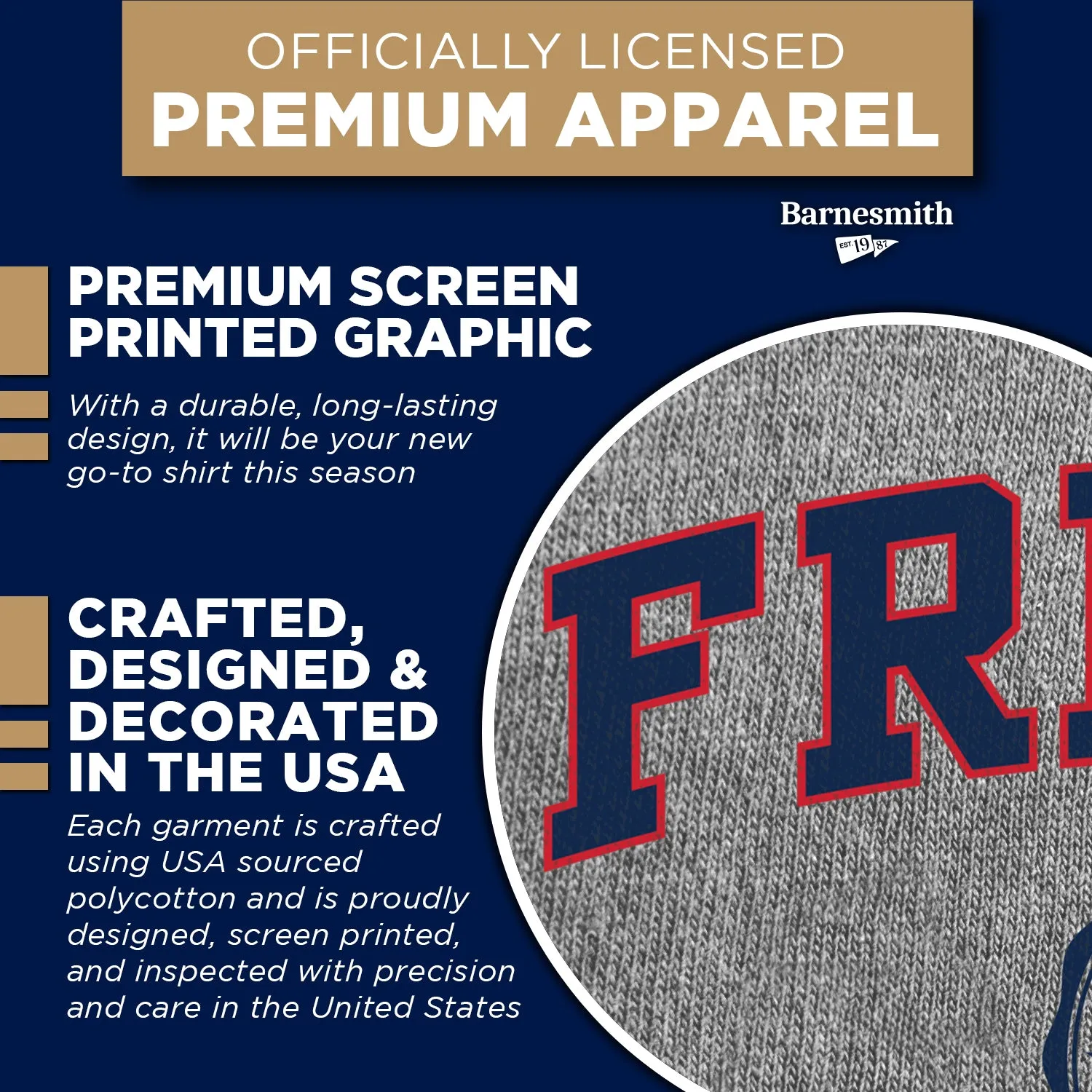 California State University Fresno Heritage T-Shirt (Charcoal Grey) sold by Barnesmith product image thumbnail 4