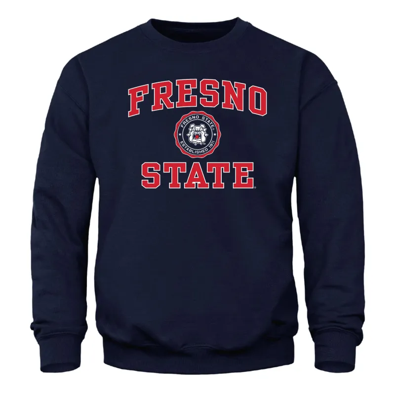 California State University Fresno Heritage Sweatshirt (Navy) sold by Barnesmith