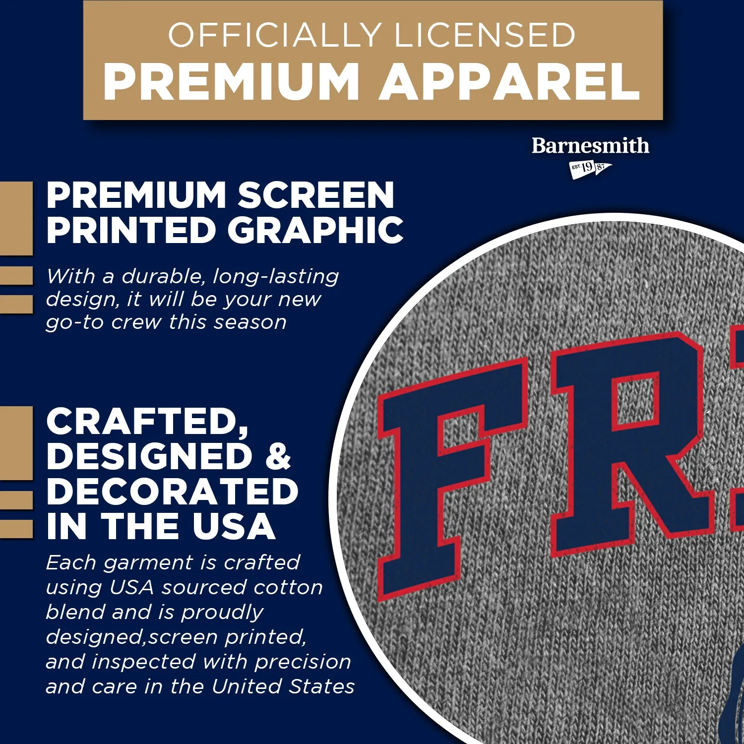 California State University Fresno Heritage Sweatshirt (Charcoal Grey) sold by Barnesmith product image thumbnail 4