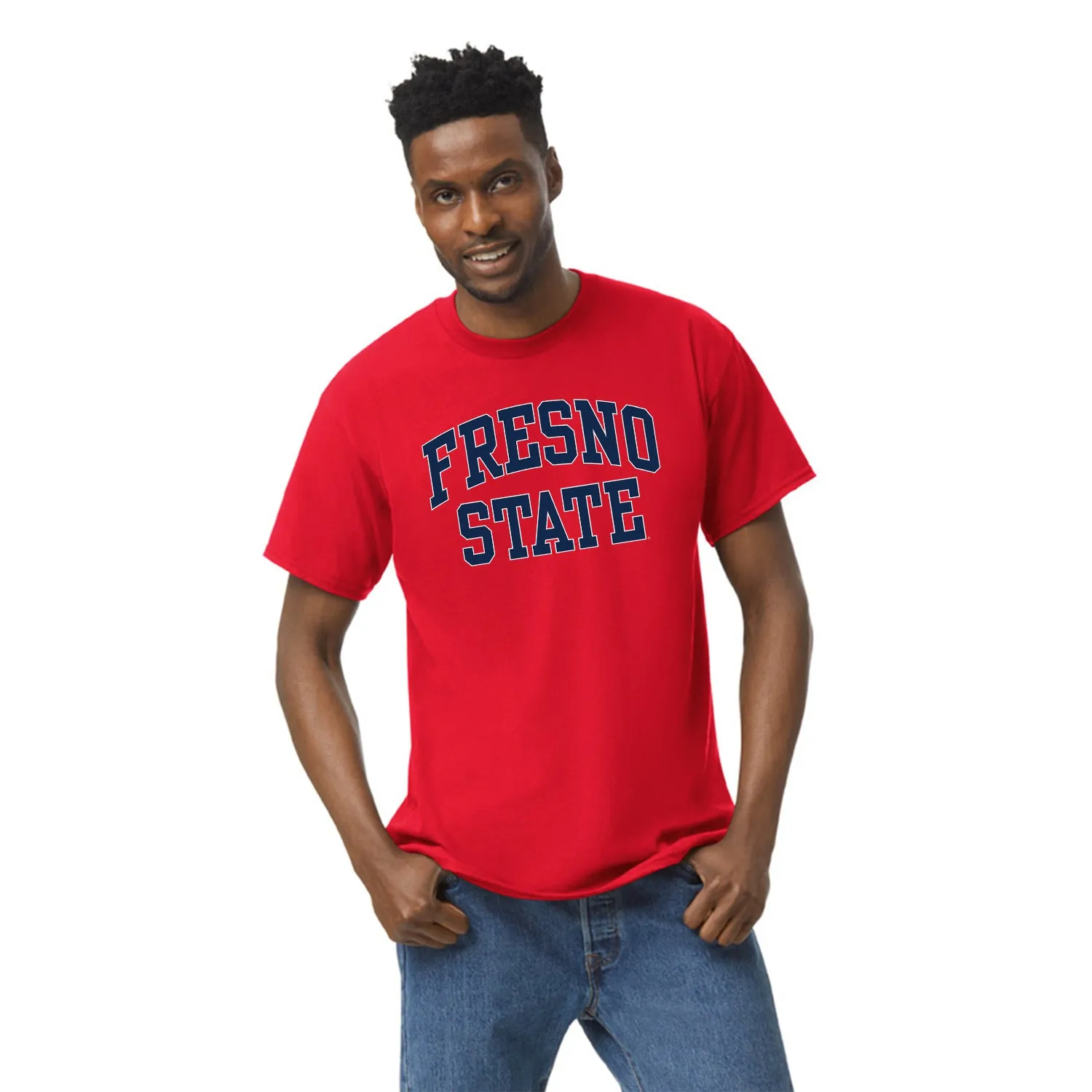 California State University Fresno Classic T-Shirt (Red) sold by Barnesmith product image thumbnail 2