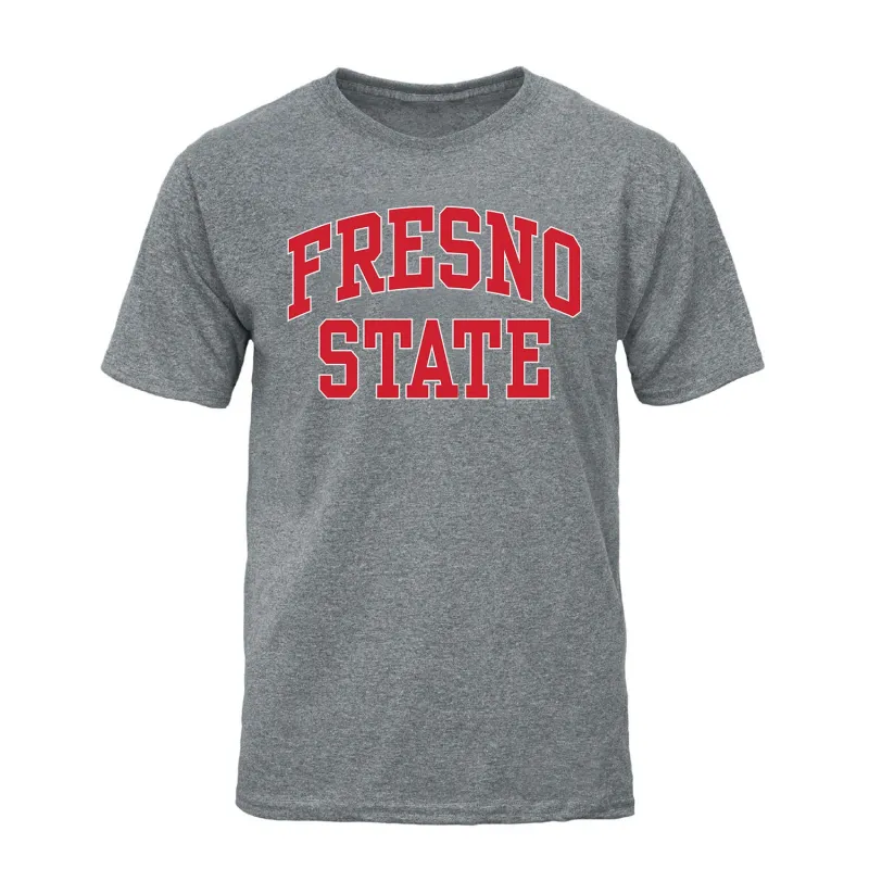 California State University Fresno Classic T-Shirt (Charcoal Grey) sold by Barnesmith