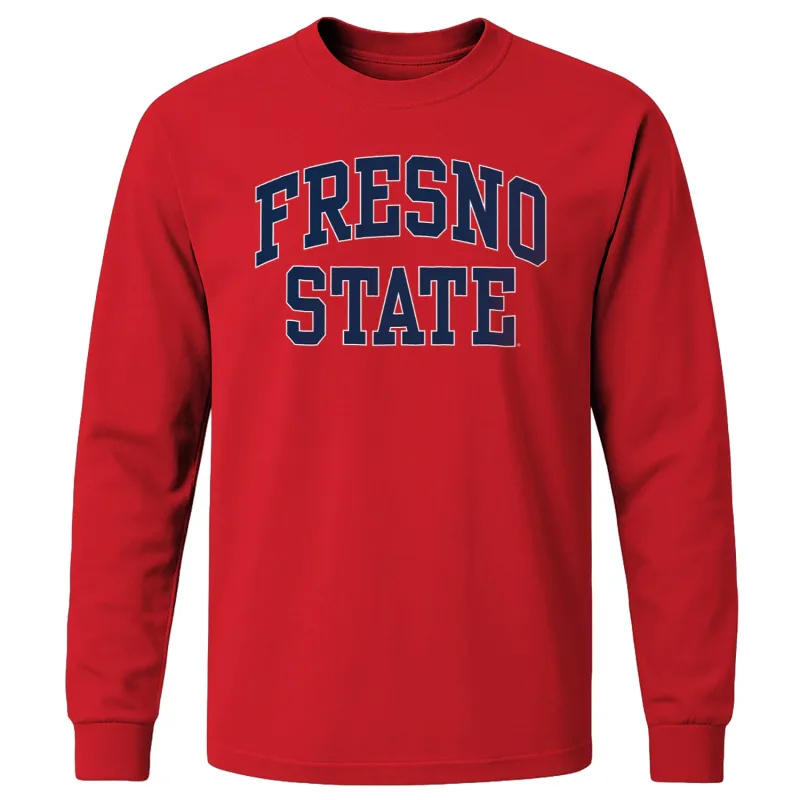 California State University Fresno Classic Long Sleeve T-Shirt (Red) sold by Barnesmith
