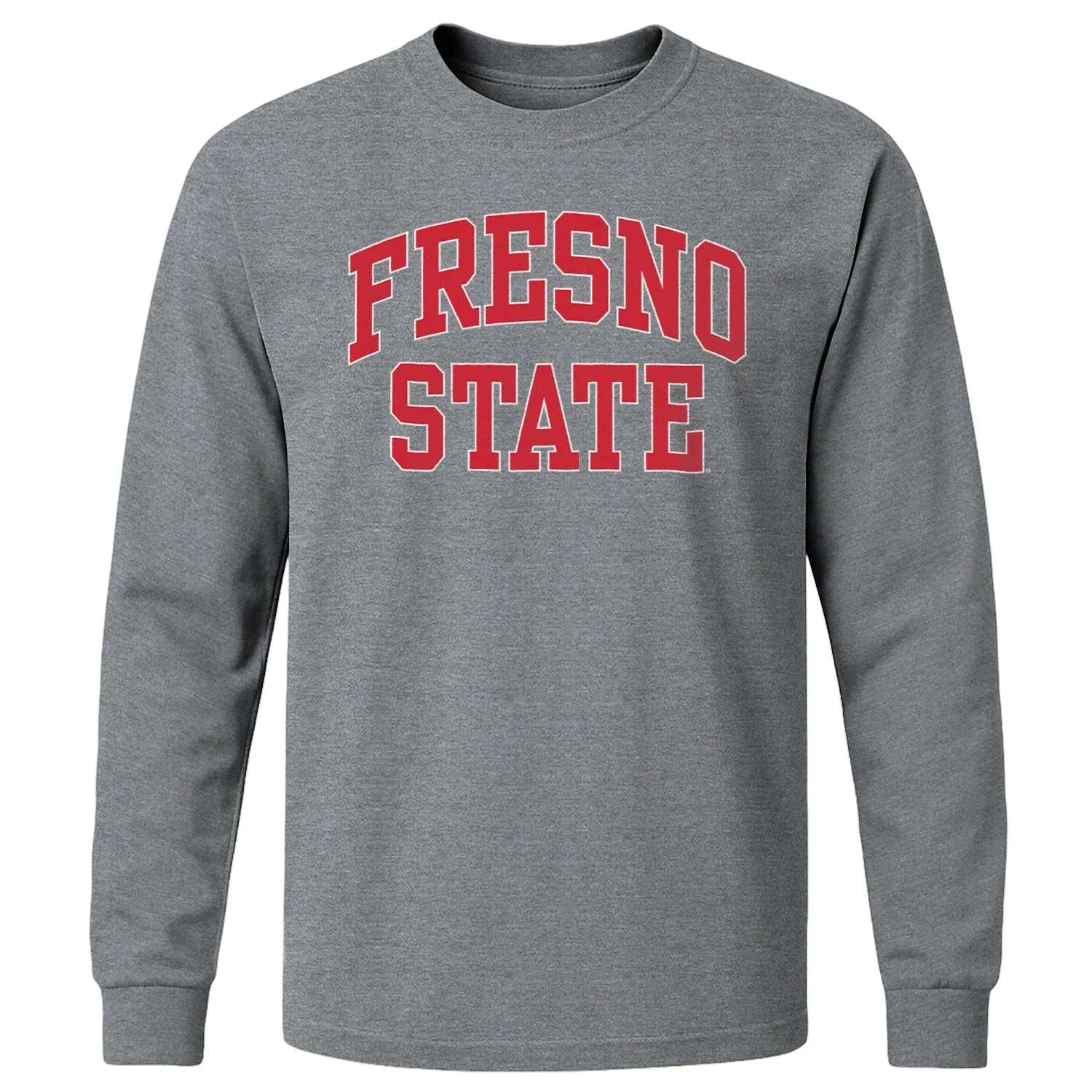 California State University Fresno Classic Long Sleeve T-Shirt (Charcoal Grey) sold by Barnesmith