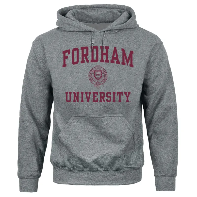 Fordham University Heritage Hooded Sweatshirt (Charcoal Grey) sold by Barnesmith