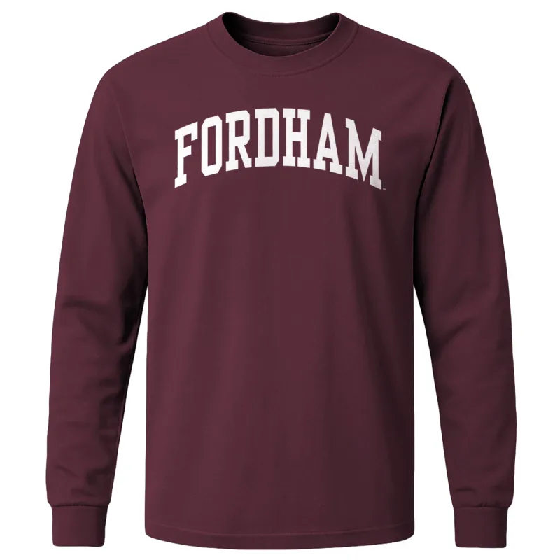 Fordham University Classic Long Sleeve T-Shirt (Maroon) sold by Barnesmith