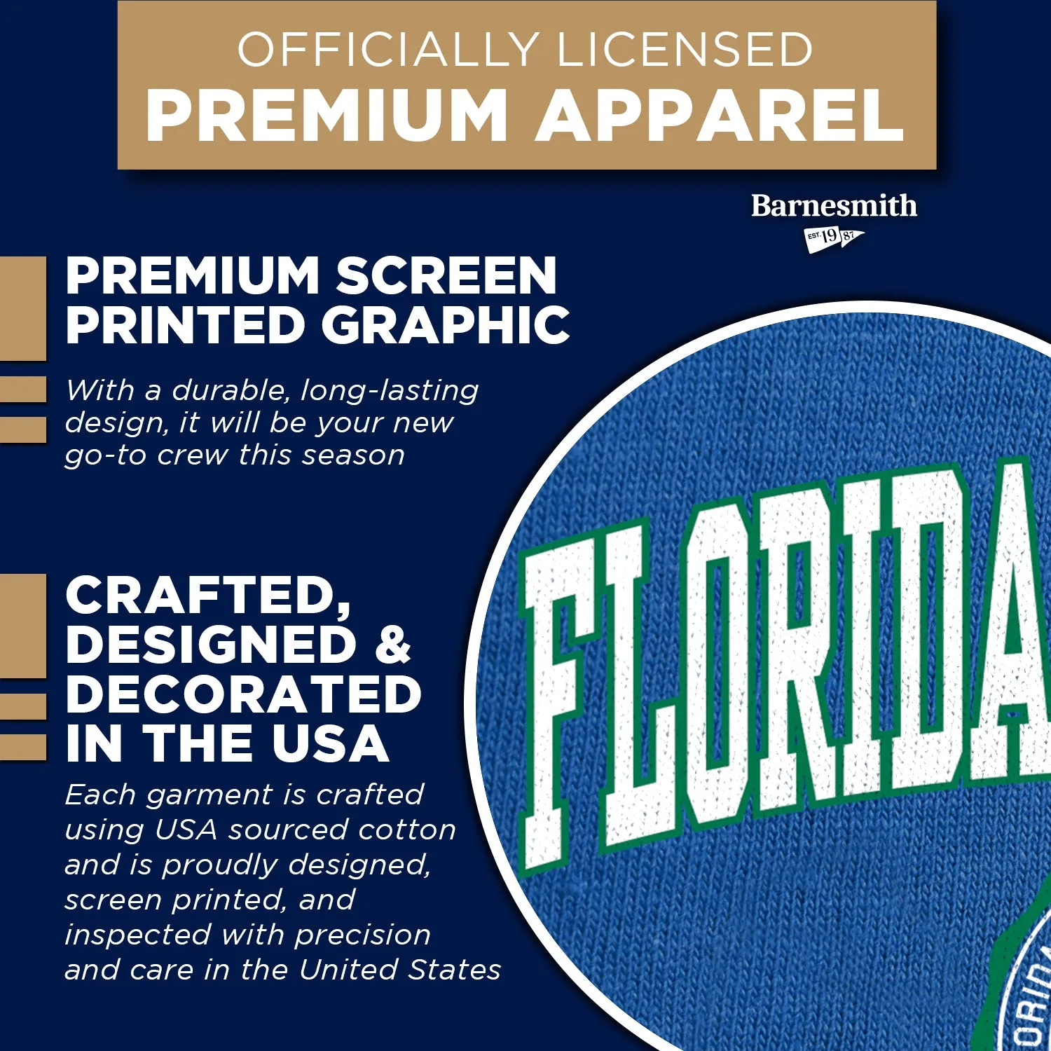 Florida Gulf Coast University Heritage Sweatshirt (Royal Blue) sold by Barnesmith product image thumbnail 4