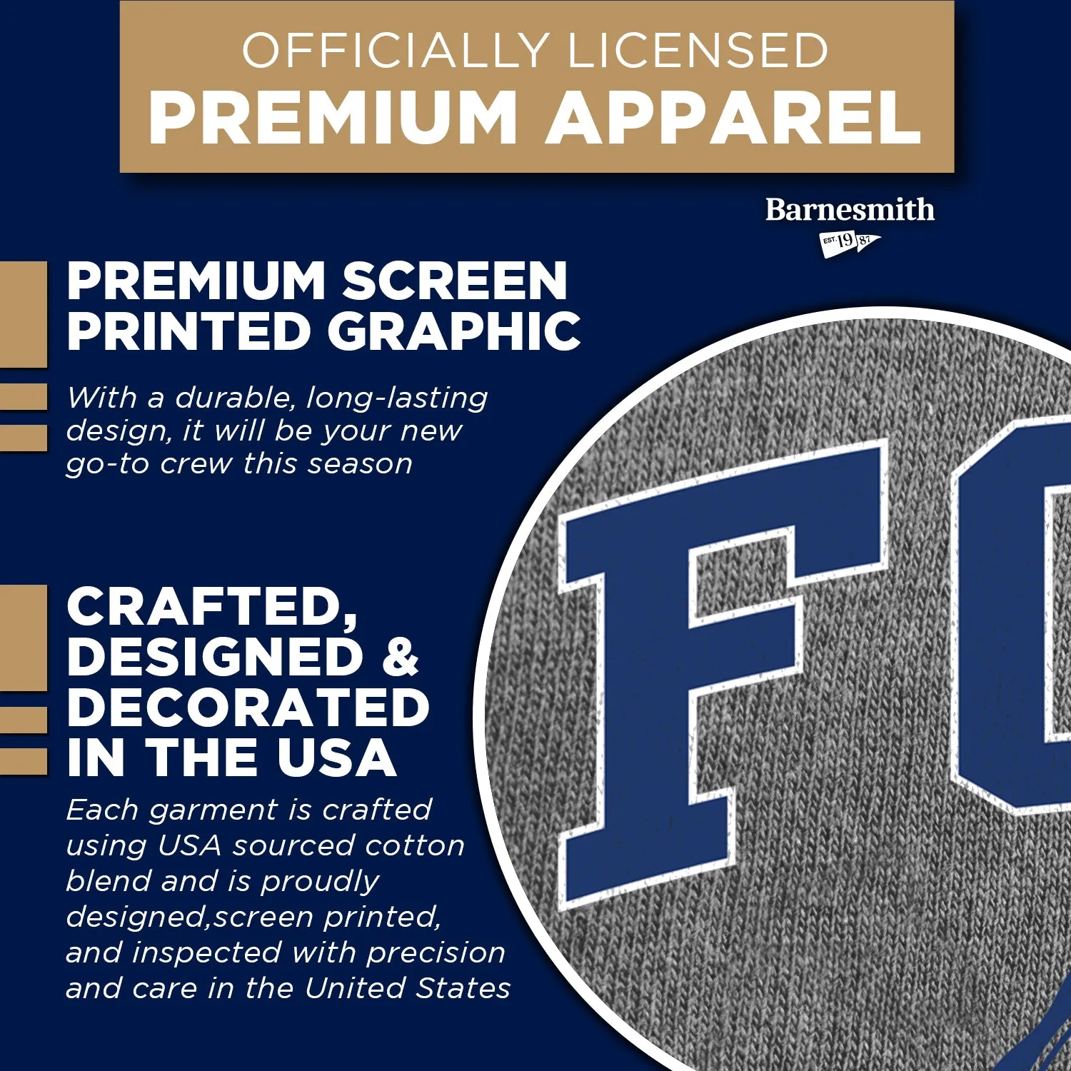 Florida Gulf Coast University Heritage Sweatshirt (Charcoal Grey) sold by Barnesmith product image thumbnail 4