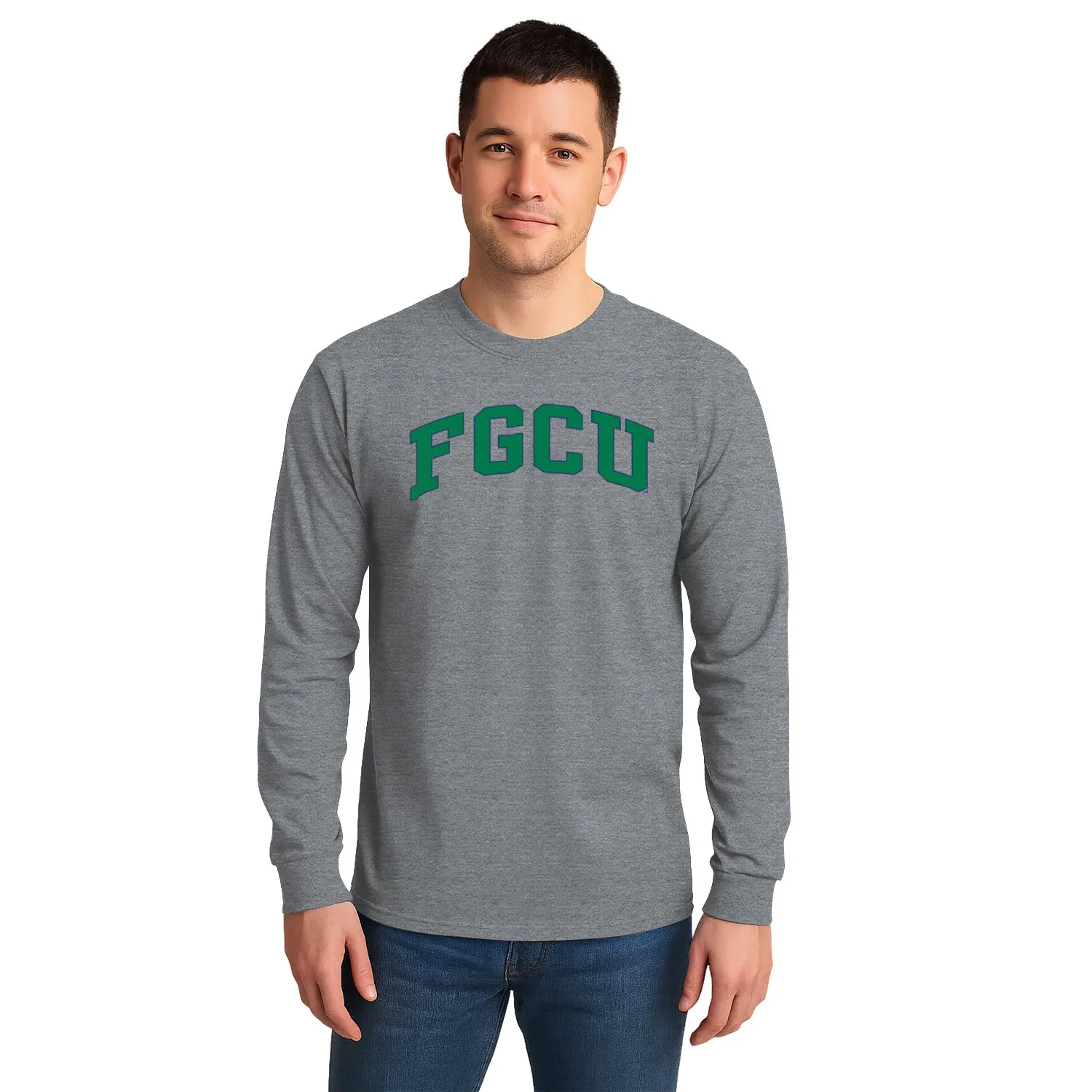 Florida Gulf Coast University Classic Long Sleeve T-Shirt (Charcoal Grey) sold by Barnesmith product image thumbnail 2