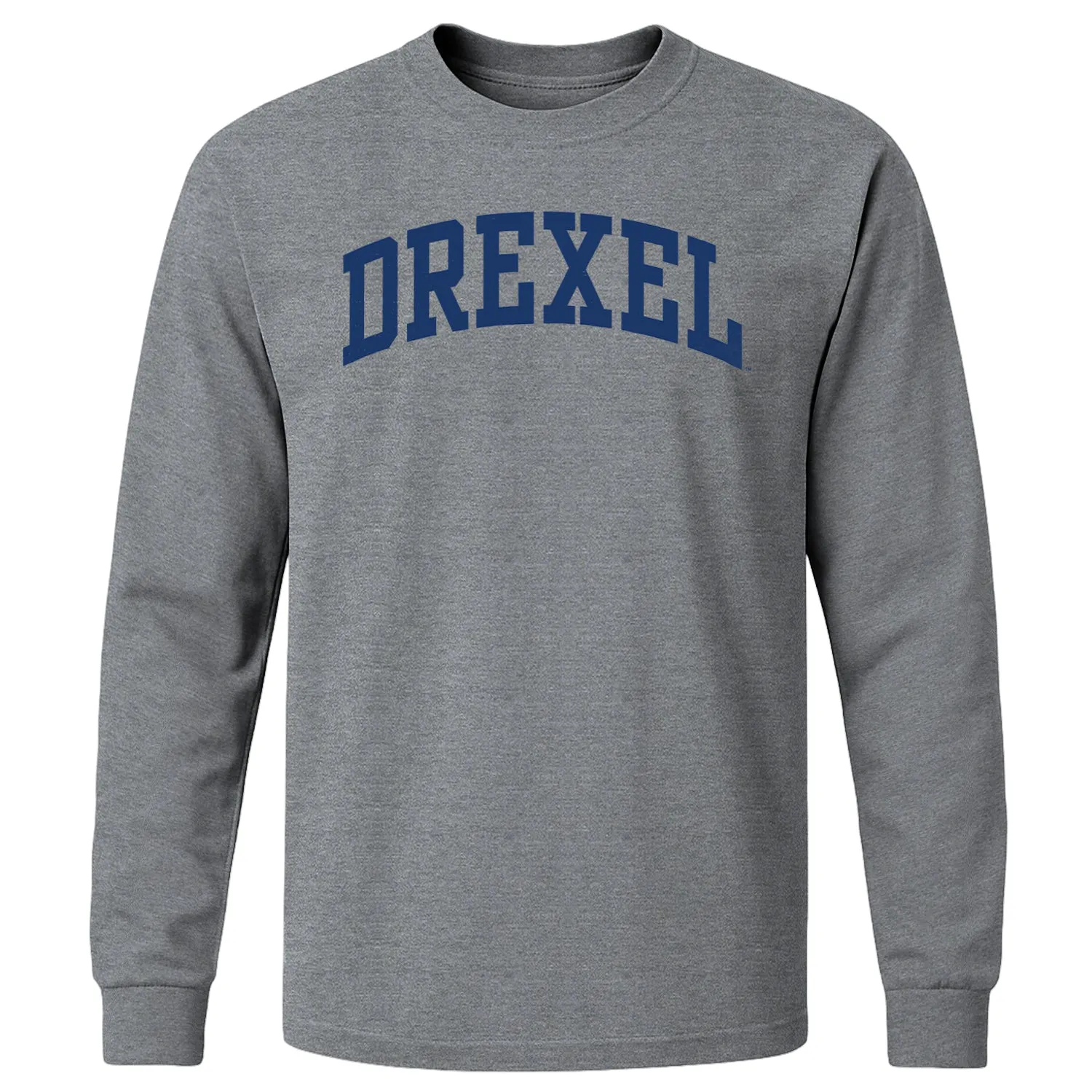 Drexel University Classic Long Sleeve T-Shirt (Charcoal Grey) sold by Barnesmith