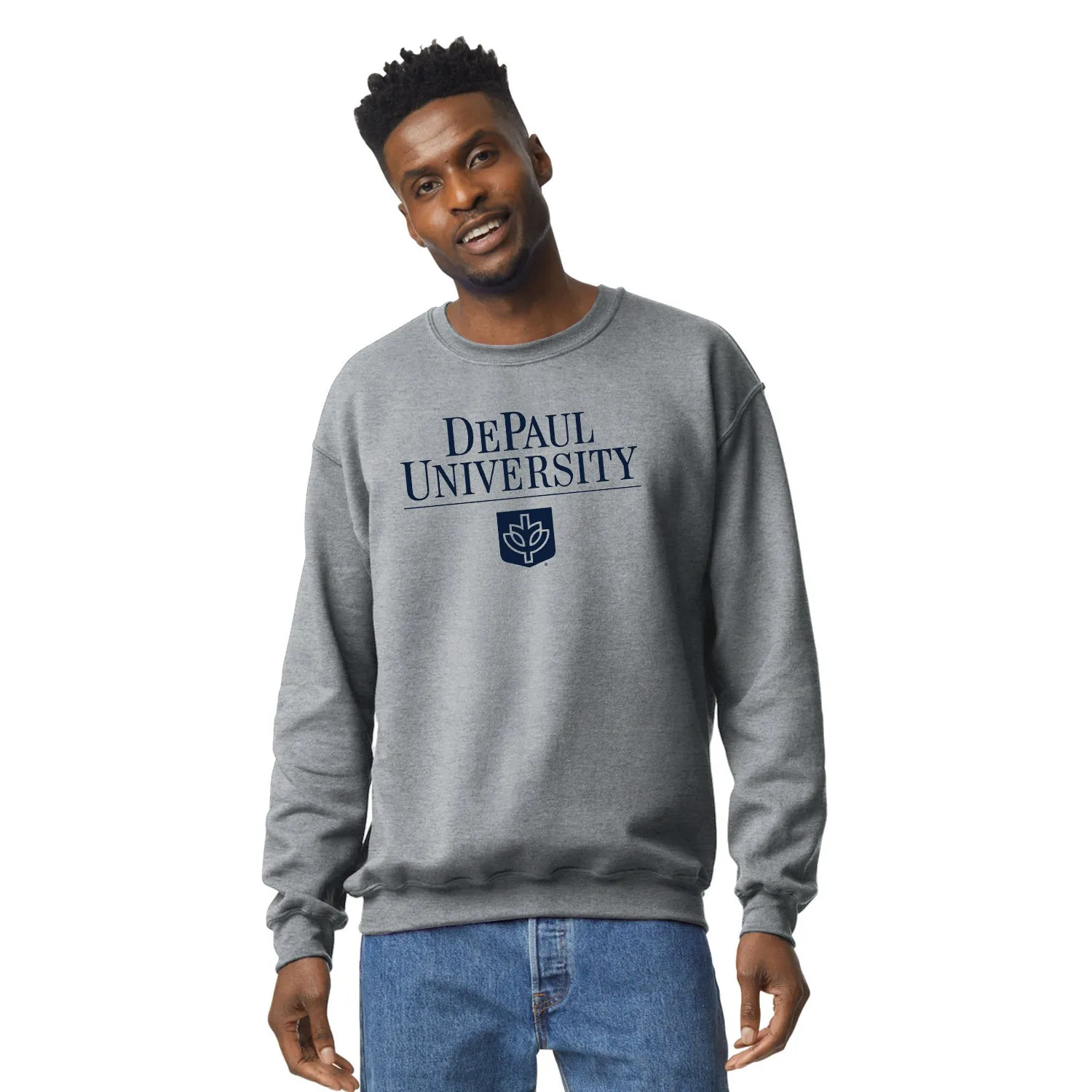 DePaul University Heritage Sweatshirt (Charcoal Grey) sold by Barnesmith product image thumbnail 2