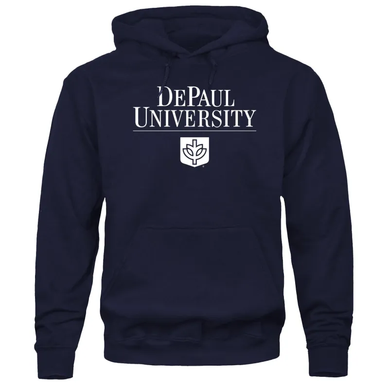 DePaul University Heritage Hooded Sweatshirt (Navy) sold by Barnesmith