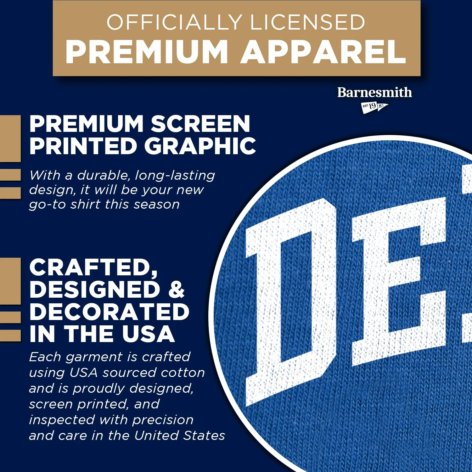 DePaul University Classic T-Shirt (Royal Blue) sold by Barnesmith product image thumbnail 4