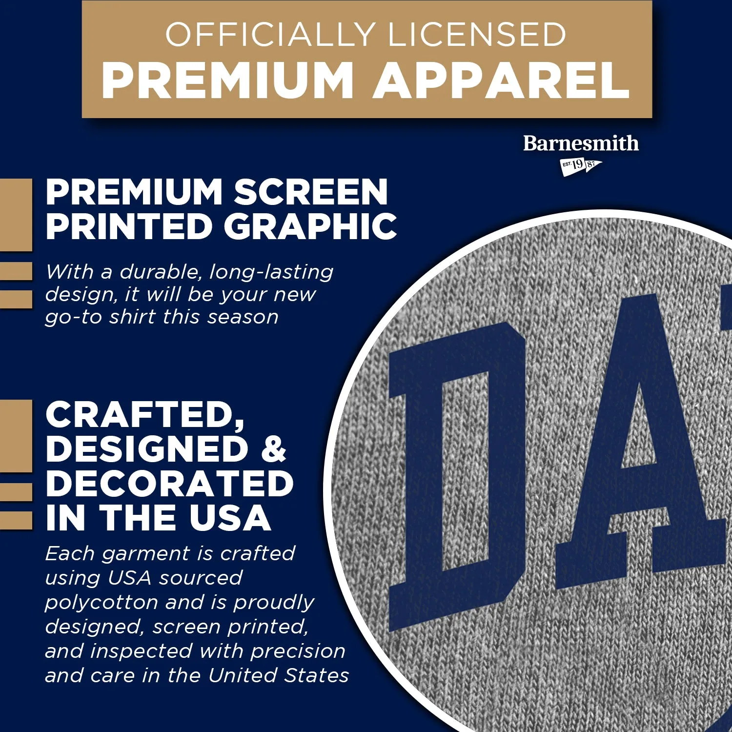 University of Dayton Heritage T-Shirt (Charcoal Grey) sold by Barnesmith product image thumbnail 4