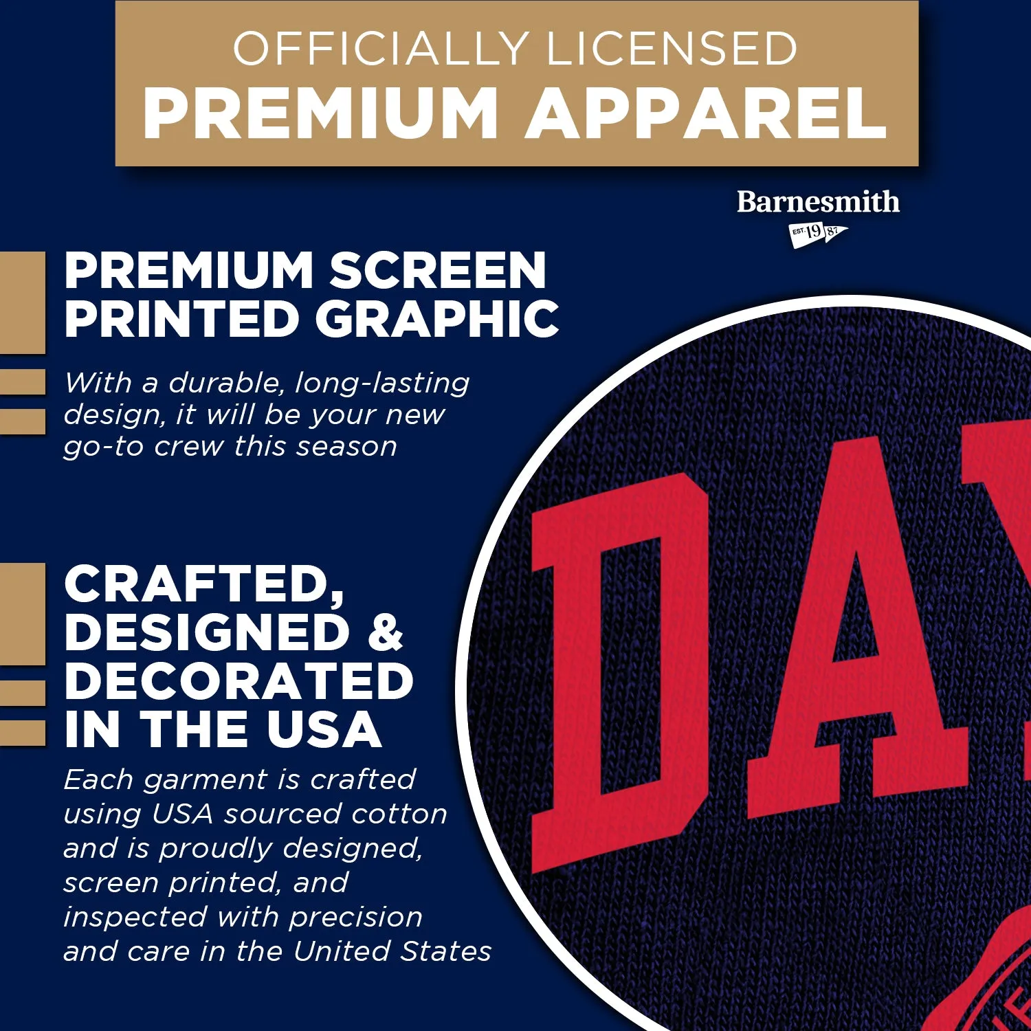 University of Dayton Heritage Sweatshirt (Navy) sold by Barnesmith product image thumbnail 4