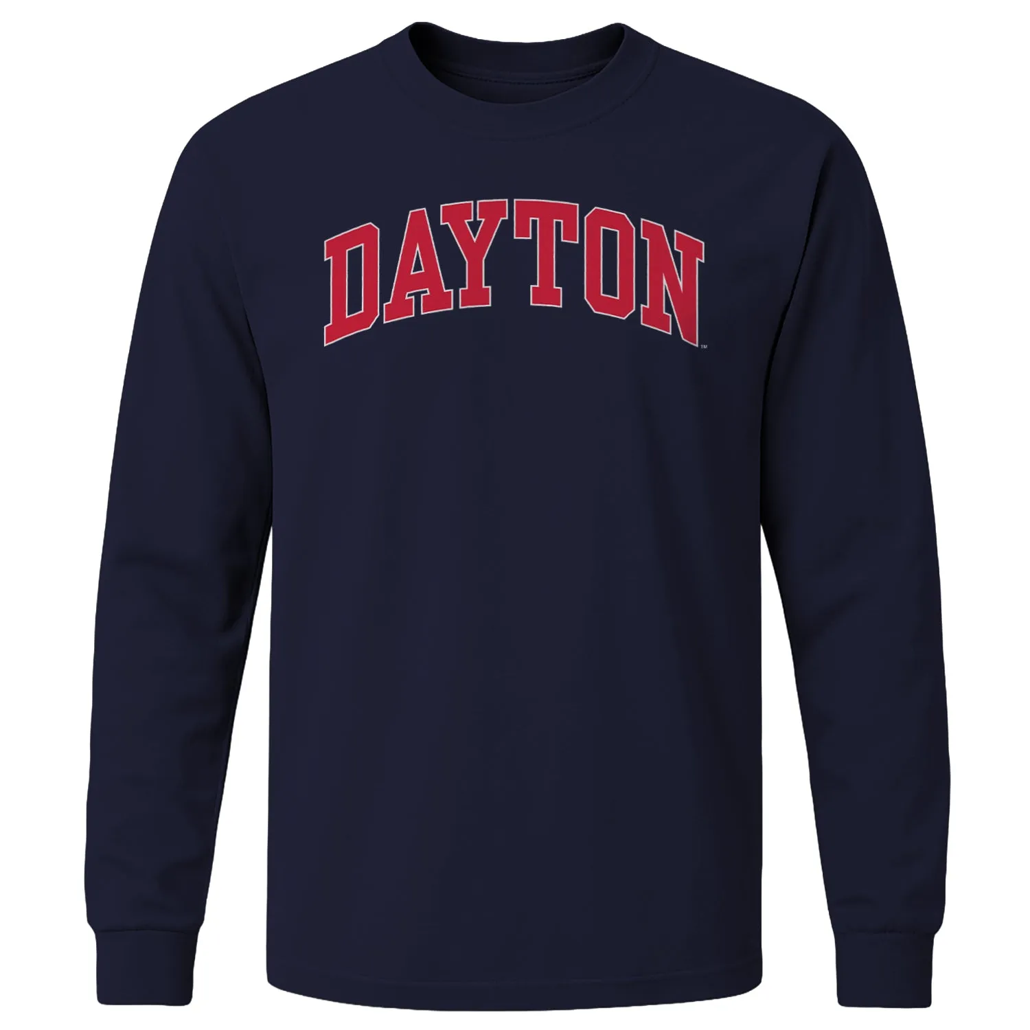 University of Dayton Classic Long Sleeve T-Shirt (Navy) sold by Barnesmith