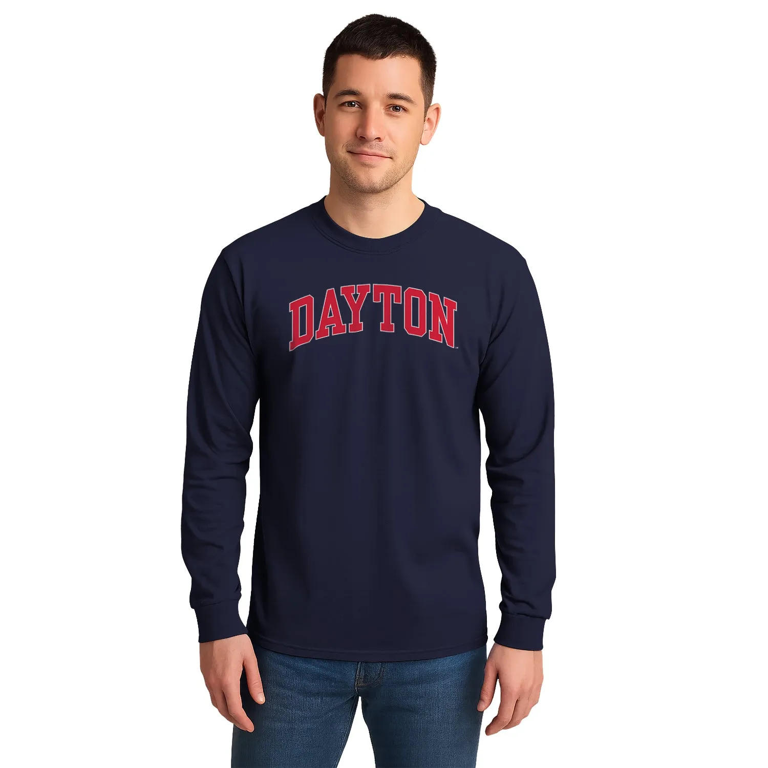 University of Dayton Classic Long Sleeve T-Shirt (Navy) sold by Barnesmith product image thumbnail 2