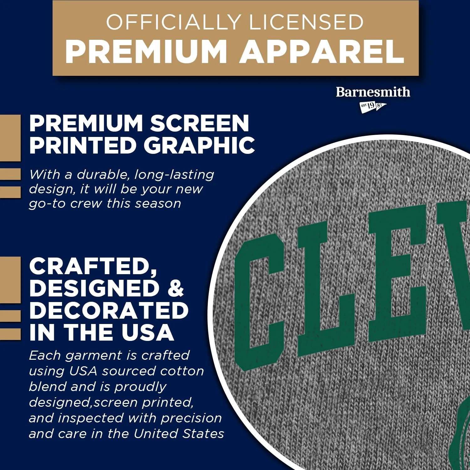 Cleveland State University Heritage Sweatshirt (Charcoal Grey) sold by Barnesmith product image thumbnail 4