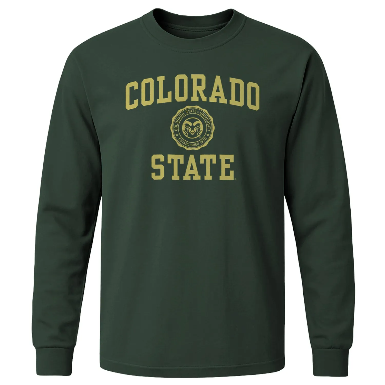 Colorado State University Heritage Long Sleeve T-Shirt (Hunter Green) sold by Barnesmith