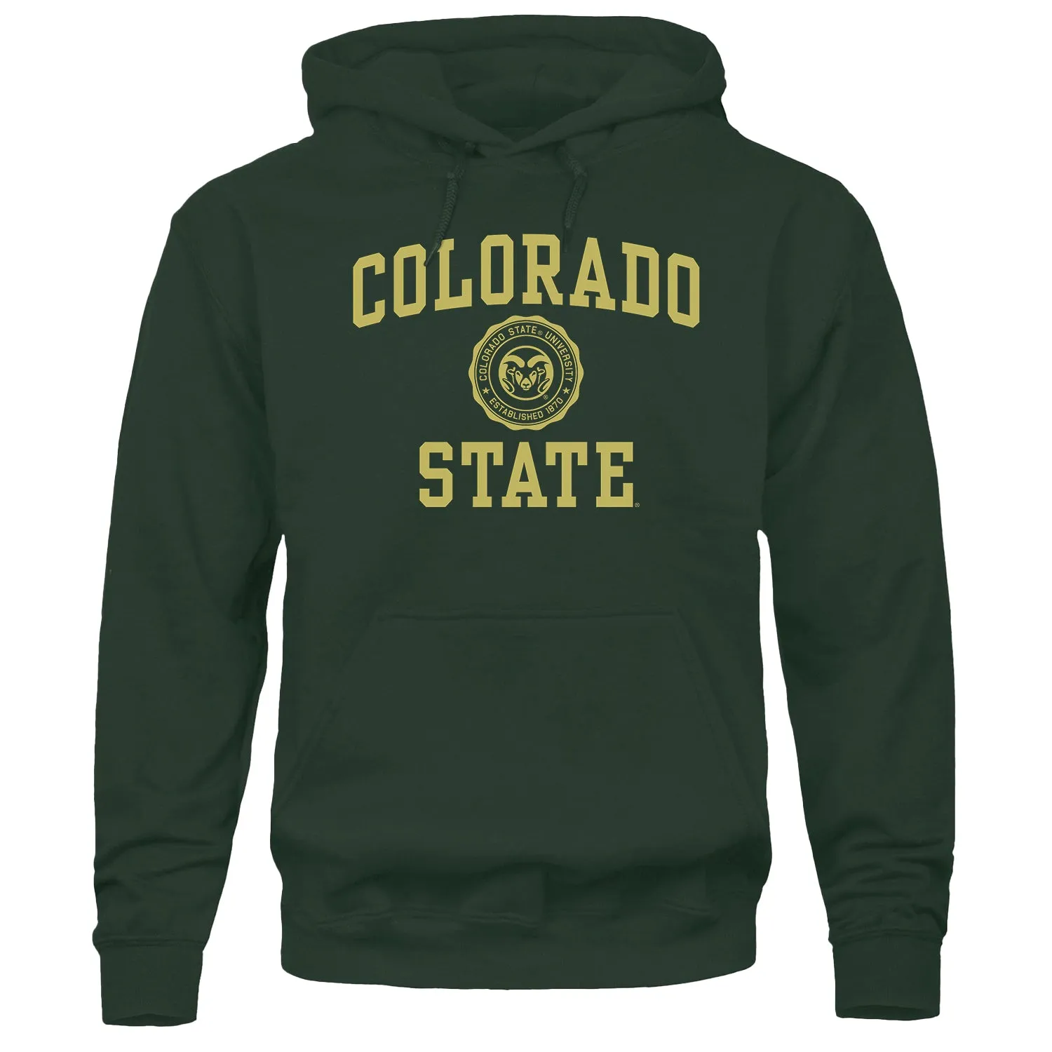 Colorado State University Heritage Hooded Sweatshirt (Hunter Green) sold by Barnesmith